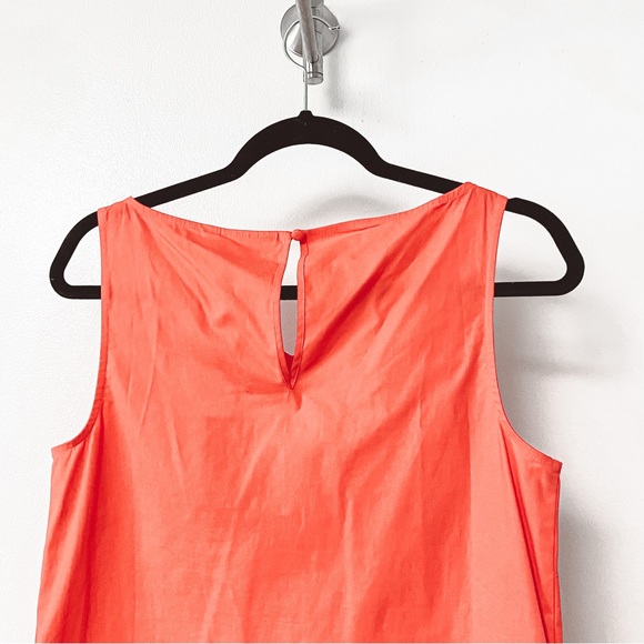 *NWT* Heyton Preppy Holiday Casual Chic Scalloped Hem Vibrant Cotton Mini Dress - Picture 4 of 9